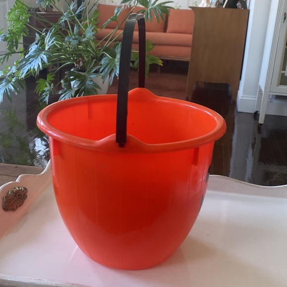 Vintage Blinky Jack-o-Lantern Pumpkin 5 Quart Trick or Treat Candy Bucket - Picture 6 of 8